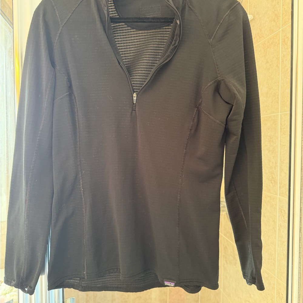 Patagonia Men's Black Zip-Up Sweater